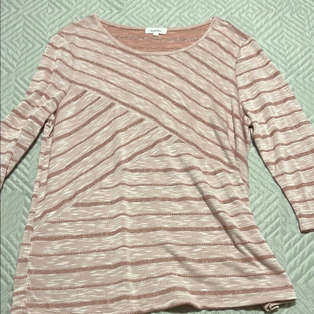 Women's Pink Striped Top